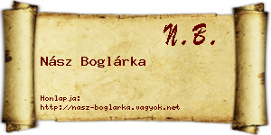 Nász Boglárka névjegykártya